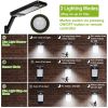 Solar Wall Light Outdoor 60LEDs PIR Motion Sensor Remote Control Wireless Lamps